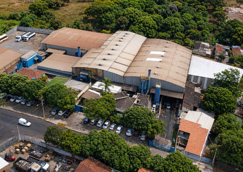 Fachada da planta industrial Servmetal em Ribeirão Preto