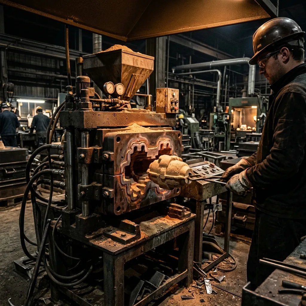 Macharia da Servmetal: confecção de machos pelos processos Shell, Isocure (Cold box) e manual